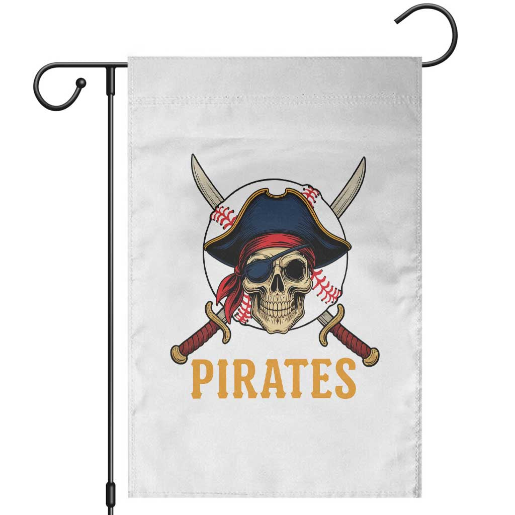 Pirates Baseball Garden Flag Skeleton Sport Lover Gift TS12 White Print Your Wear