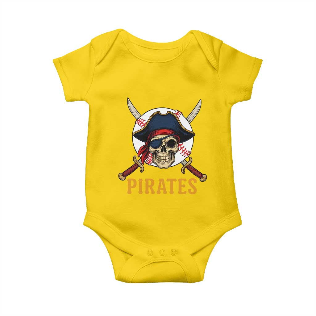 Pirates Baseball Baby Onesie Skeleton Sport Lover Gift TS12 Daisy Print Your Wear