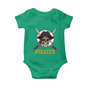 Pirates Baseball Baby Onesie Skeleton Sport Lover Gift TS12 Irish Green Print Your Wear