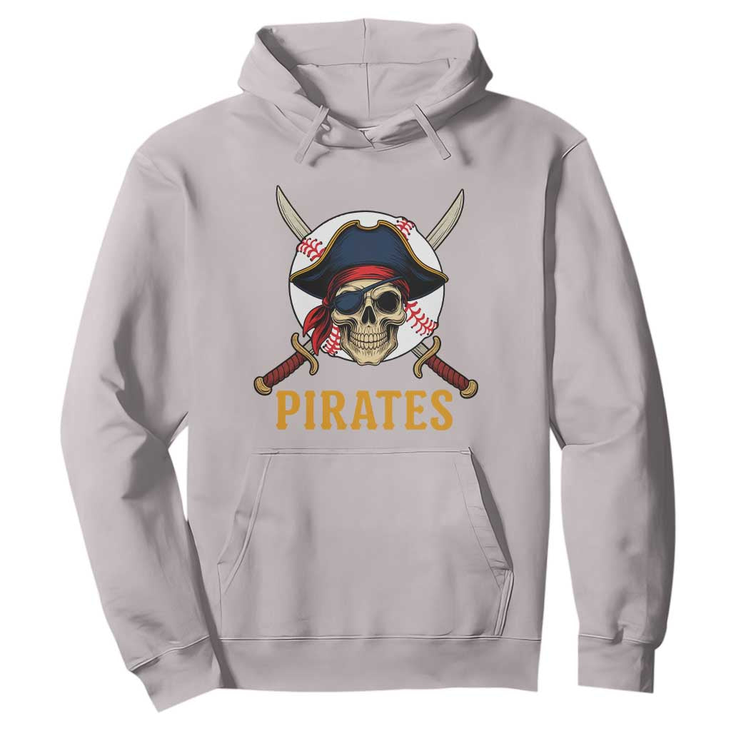 Pirates Baseball Hoodie Skeleton Sport Lover Gift TS12 Ice Gray Print Your Wear