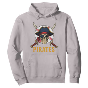 Pirates Baseball Hoodie Skeleton Sport Lover Gift TS12 Ice Gray Print Your Wear