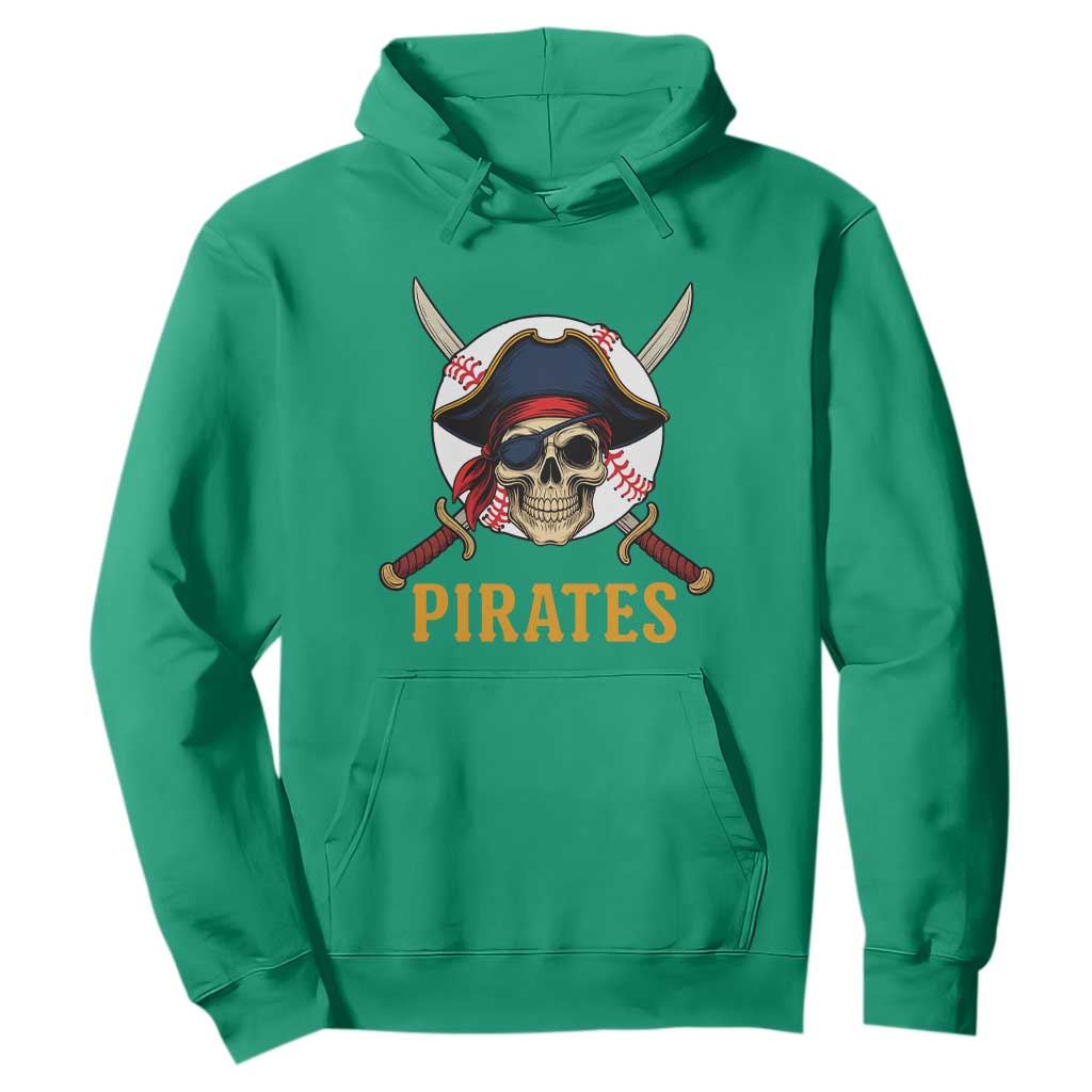 Pirates Baseball Hoodie Skeleton Sport Lover Gift TS12 Irish Green Print Your Wear