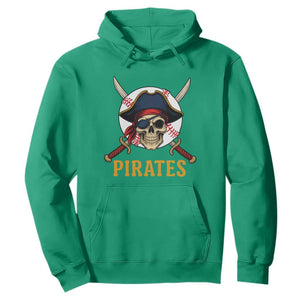 Pirates Baseball Hoodie Skeleton Sport Lover Gift TS12 Irish Green Print Your Wear