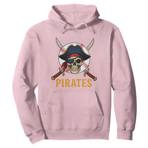 Pirates Baseball Hoodie Skeleton Sport Lover Gift TS12 Light Pink Print Your Wear