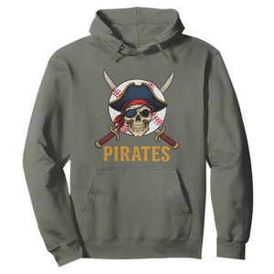 Pirates Baseball Hoodie Skeleton Sport Lover Gift TS12 Military Green Print Your Wear