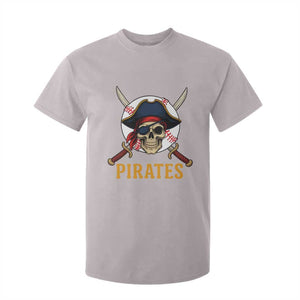 Pirates Baseball T Shirt For Kid Skeleton Sport Lover Gift TS12 Ice Gray Print Your Wear