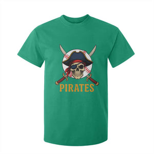 Pirates Baseball T Shirt For Kid Skeleton Sport Lover Gift TS12 Irish Green Print Your Wear