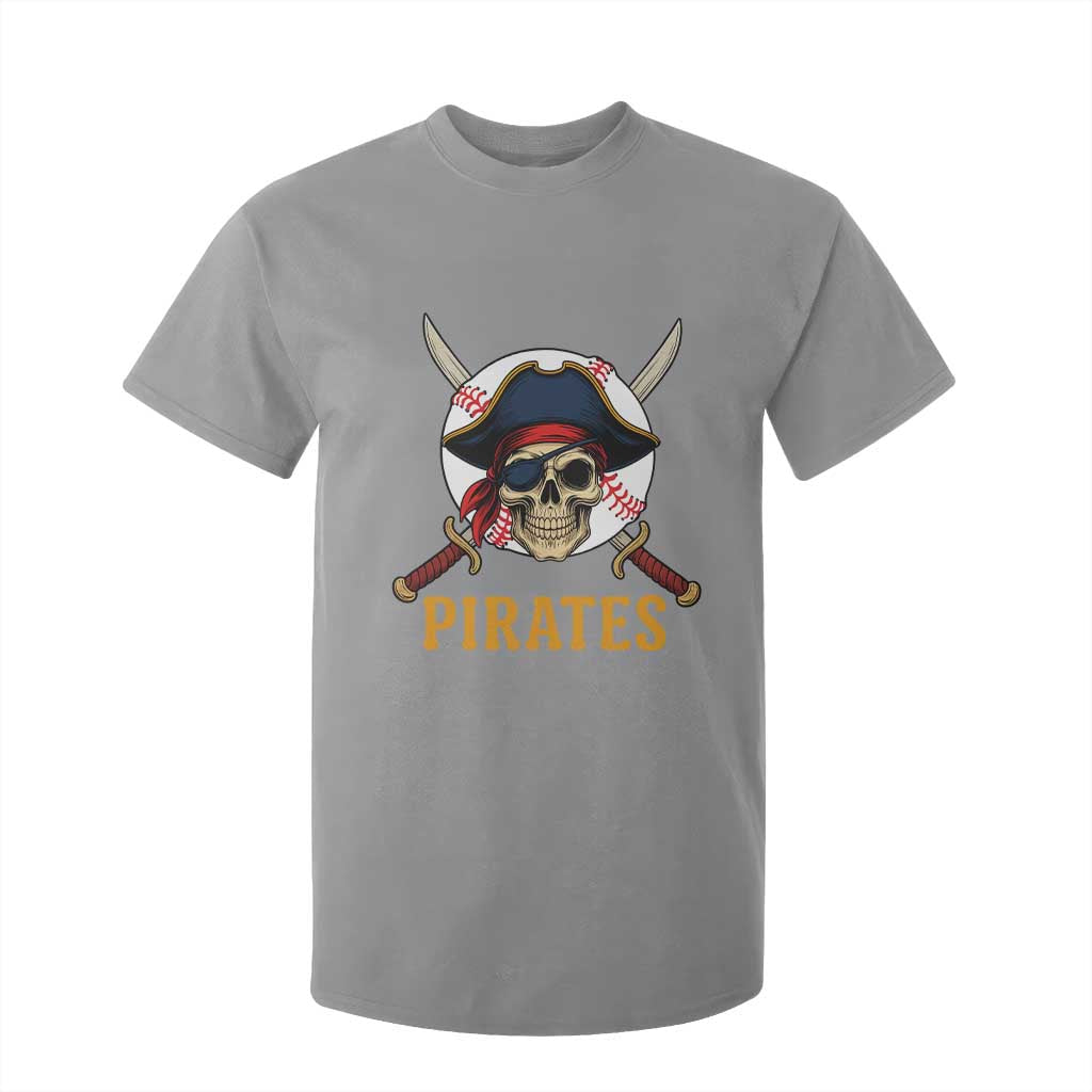 Pirates Baseball T Shirt For Kid Skeleton Sport Lover Gift TS12 Sport Gray Print Your Wear