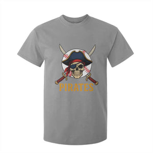 Pirates Baseball T Shirt For Kid Skeleton Sport Lover Gift TS12 Sport Gray Print Your Wear
