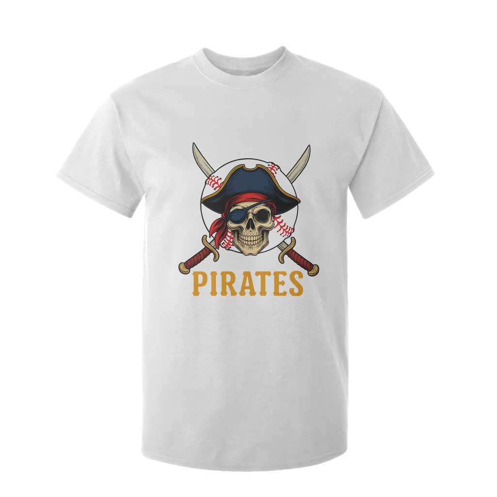 Pirates Baseball T Shirt For Kid Skeleton Sport Lover Gift TS12 White Print Your Wear