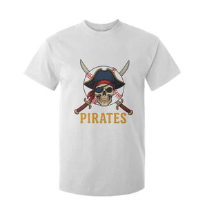 Pirates Baseball T Shirt For Kid Skeleton Sport Lover Gift TS12 White Print Your Wear