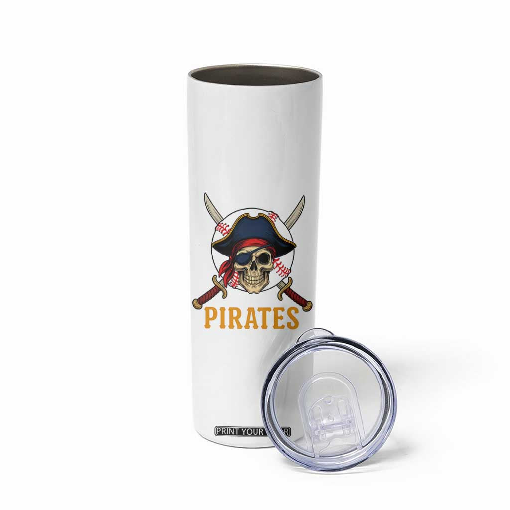 Pirates Baseball Skinny Tumbler Skeleton Sport Lover Gift TS12 Print Your Wear