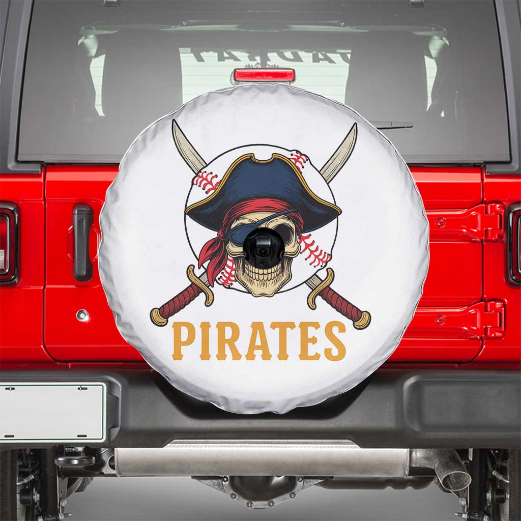 Pirates Baseball Spare Tire Cover Skeleton Sport Lover Gift TS12 White Print Your Wear