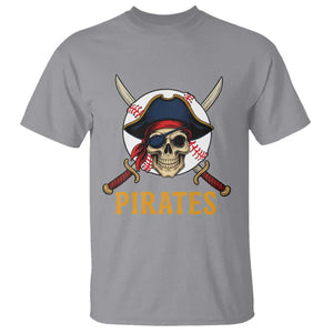 Pirates Baseball T Shirt Skeleton Sport Lover Gift TS12 Sport Gray Print Your Wear