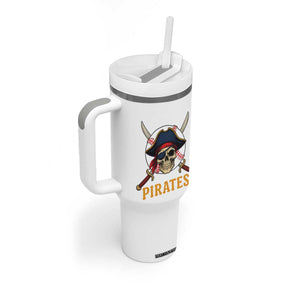 Pirates Baseball Tumbler With Handle Skeleton Sport Lover Gift TS12 Print Your Wear