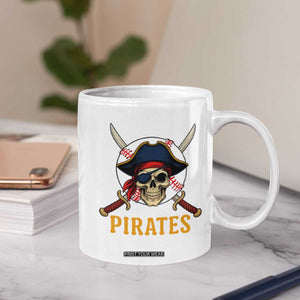 Pirates Baseball Coffee Mug Skeleton Sport Lover Gift TS12 Print Your Wear