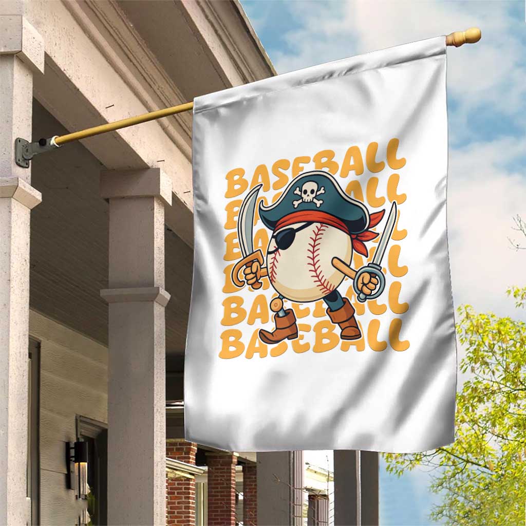 Funny Pirate Baseball Garden Flag Sport Lover Gift TS12 Print Your Wear