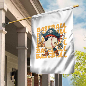 Funny Pirate Baseball Garden Flag Sport Lover Gift TS12 Print Your Wear