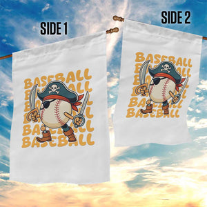 Funny Pirate Baseball Garden Flag Sport Lover Gift TS12 Print Your Wear