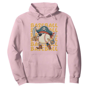 Funny Pirate Baseball Hoodie Sport Lover Gift TS12 Light Pink Print Your Wear