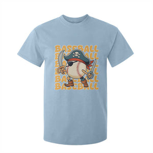 Funny Pirate Baseball T Shirt For Kid Sport Lover Gift TS12 Light Blue Print Your Wear