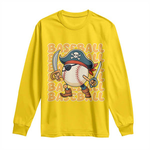 Funny Pirate Baseball Long Sleeve Shirt Sport Lover Gift TS12 Daisy Print Your Wear