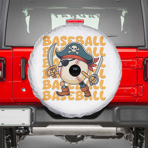 Funny Pirate Baseball Spare Tire Cover Sport Lover Gift TS12 White Print Your Wear