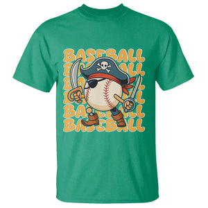 Funny Pirate Baseball T Shirt Sport Lover Gift TS12 Irish Green Print Your Wear