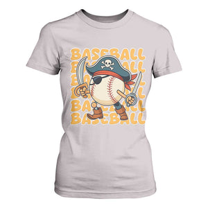 Funny Pirate Baseball T Shirt For Women Sport Lover Gift TS12 Ice Gray Print Your Wear