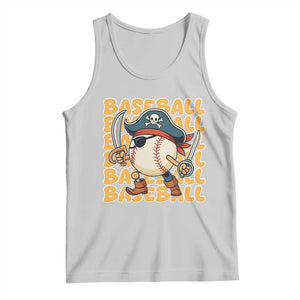 Funny Pirate Baseball Tank Top Sport Lover Gift TS12 Ash Print Your Wear