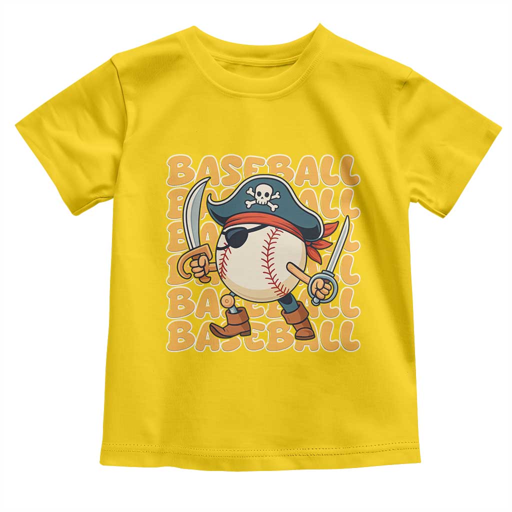 Funny Pirate Baseball Toddler T Shirt Sport Lover Gift TS12 Daisy Print Your Wear