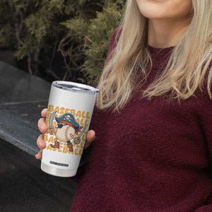 Funny Pirate Baseball Tumbler Cup Sport Lover Gift TS12 Print Your Wear