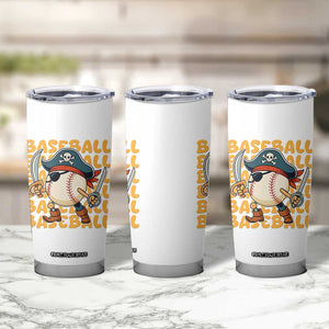 Funny Pirate Baseball Tumbler Cup Sport Lover Gift TS12 Print Your Wear