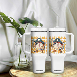 Funny Pirate Baseball Tumbler With Handle Sport Lover Gift TS12 Print Your Wear