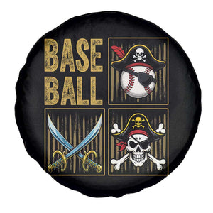 Funny Pirate Skeleton Baseball Spare Tire Cover Sports Lover Gifts TS12 Print Your Wear
