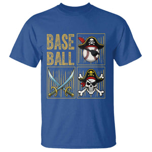 Funny Pirate Skeleton Baseball T Shirt Sports Lover Gifts TS12 Royal Blue Print Your Wear
