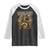 Halloween Baseball Raglan Shirt Funny Wanna Play Dabbing Pirate Skeleton Catcher TS12 Black White Print Your Wear