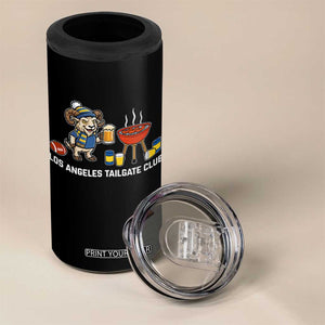 Funny Los Angeles Tailgate Club 4 in 1 Can Cooler Tumbler Game Day BBQ Ram Fan