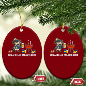 Funny Los Angeles Tailgate Club Ceramic Ornament Game Day BBQ Ram Fan