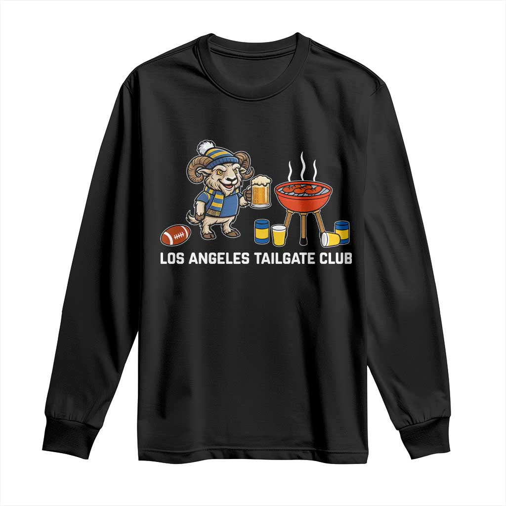 Funny Los Angeles Tailgate Club Long Sleeve Shirt Game Day BBQ Ram Fan