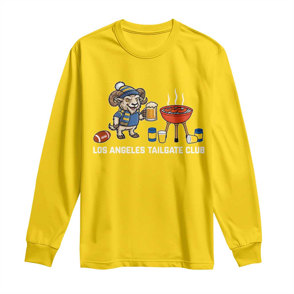 Funny Los Angeles Tailgate Club Long Sleeve Shirt Game Day BBQ Ram Fan