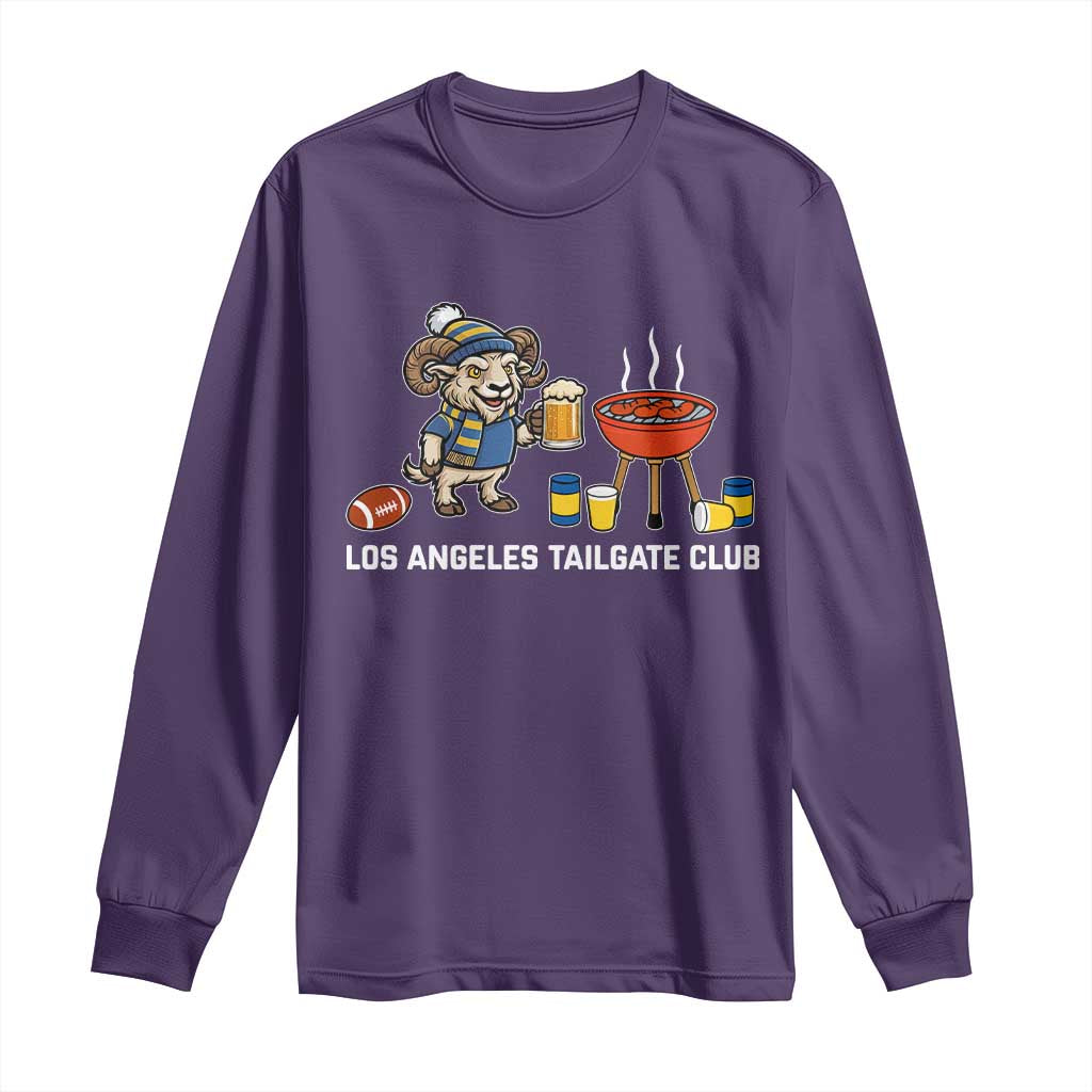 Funny Los Angeles Tailgate Club Long Sleeve Shirt Game Day BBQ Ram Fan