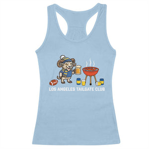 Funny Los Angeles Tailgate Club Racerback Tank Top Game Day BBQ Ram Fan