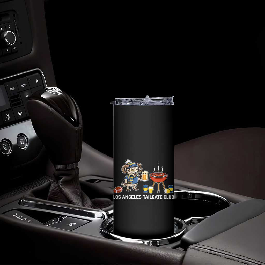 Funny Los Angeles Tailgate Club Skinny Tumbler Game Day BBQ Ram Fan