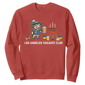 Funny Los Angeles Tailgate Club Sweatshirt Game Day BBQ Ram Fan