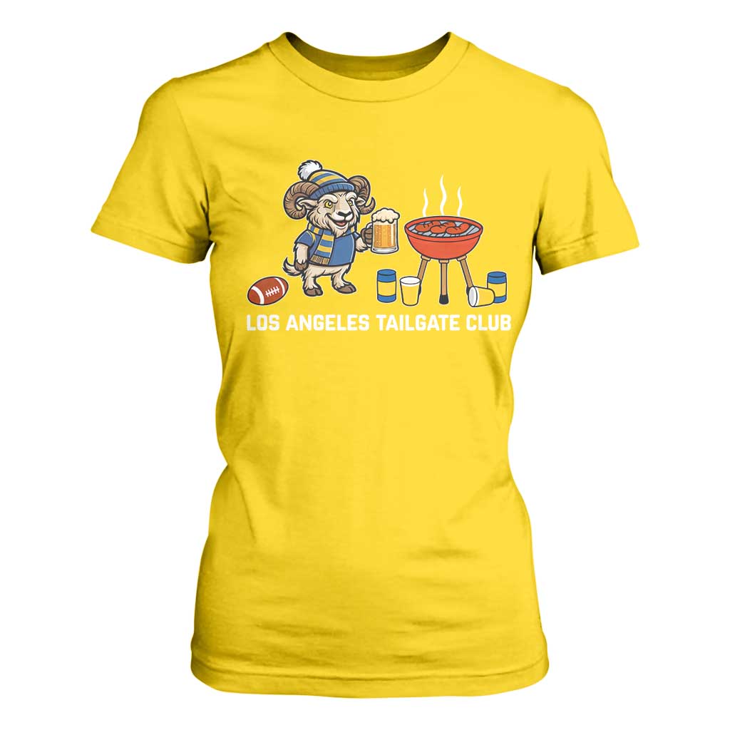 Funny Los Angeles Tailgate Club T Shirt For Women Game Day BBQ Ram Fan