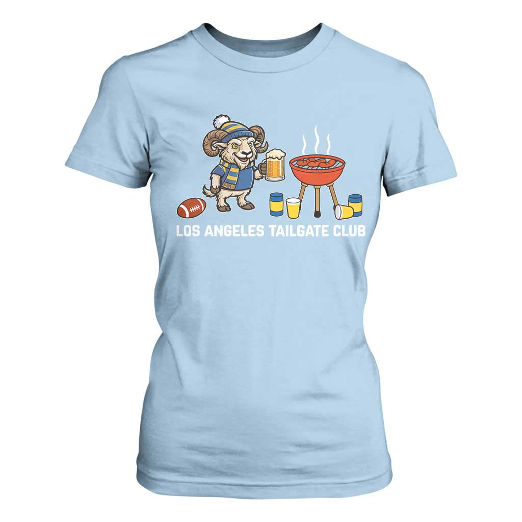 Funny Los Angeles Tailgate Club T Shirt For Women Game Day BBQ Ram Fan