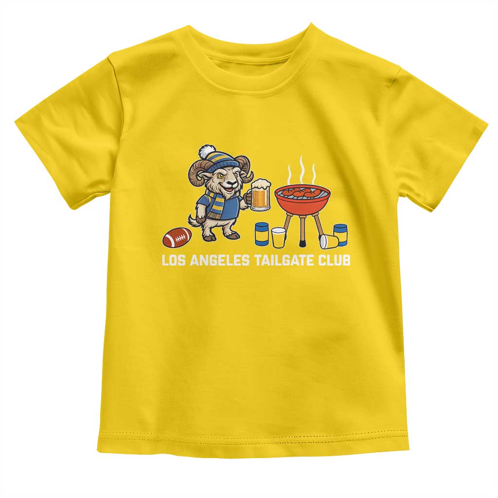 Funny Los Angeles Tailgate Club Toddler T Shirt Game Day BBQ Ram Fan