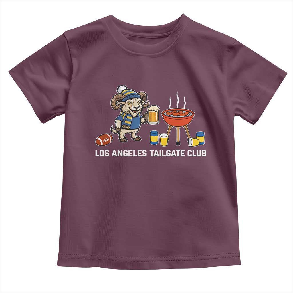 Funny Los Angeles Tailgate Club Toddler T Shirt Game Day BBQ Ram Fan