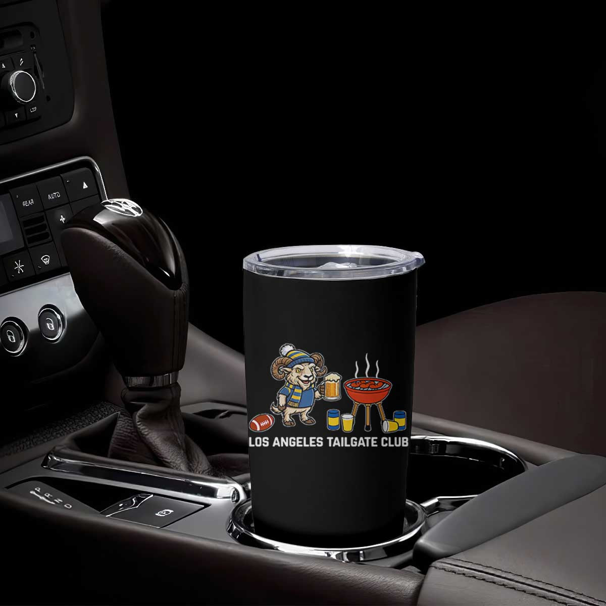 Funny Los Angeles Tailgate Club Tumbler Cup Game Day BBQ Ram Fan